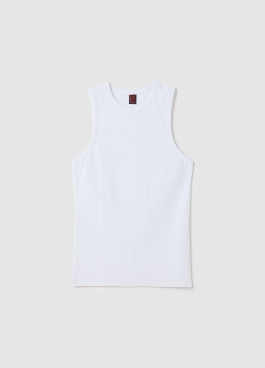 Klassisches Baumwoll-T-Shirt mit Rundhalsausschnitt