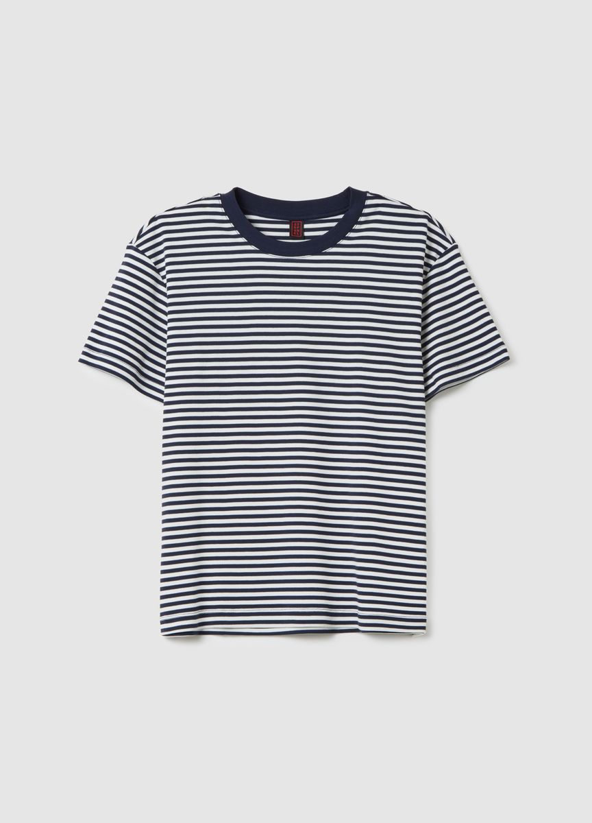 Klassisches Baumwoll-T-Shirt mit Rundhalsausschnitt
