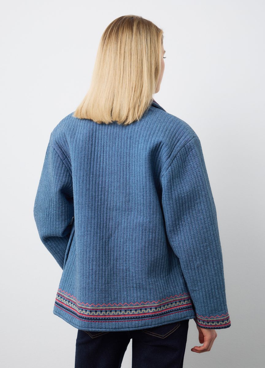 Elegante Bluse mit Knopfleiste und Ballonärmeln