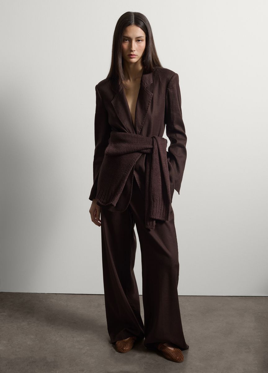 Elegante Bluse mit Knopfleiste und Ballonärmeln