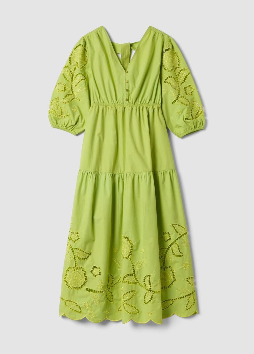 Elegante Bluse mit Knopfleiste und Ballonärmeln