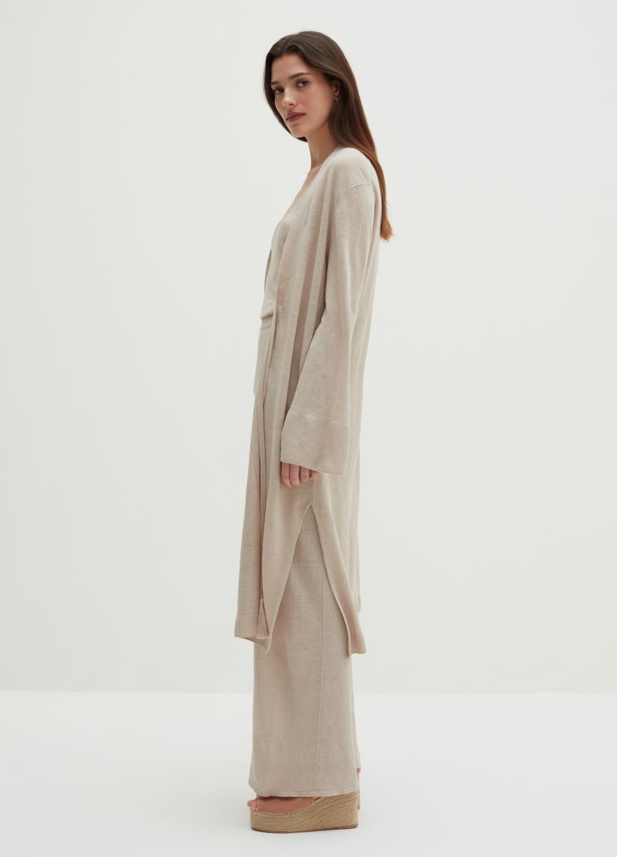 Elegante Strickjacke mit offener Vorderseite