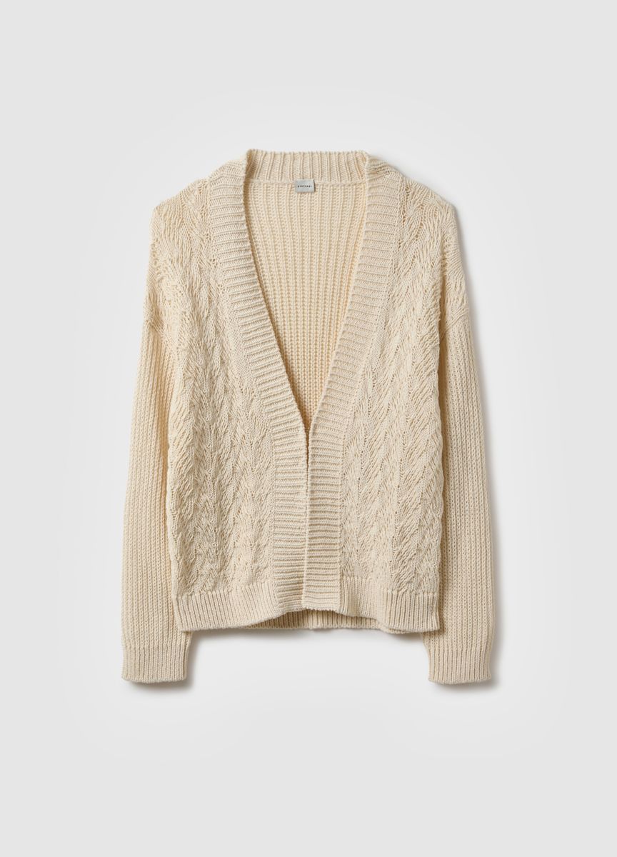 Elegante Strickjacke mit offener Vorderseite