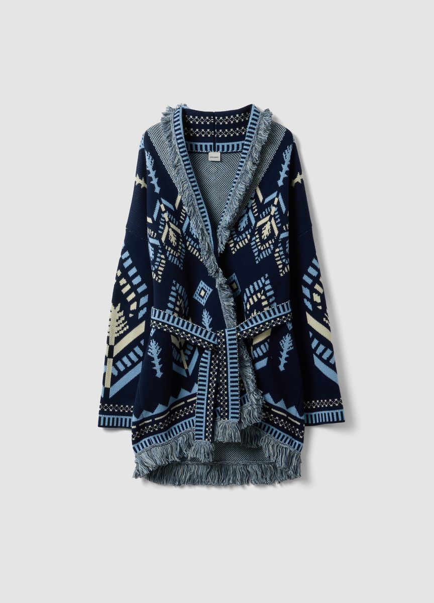 Elegante Strickjacke mit offener Vorderseite