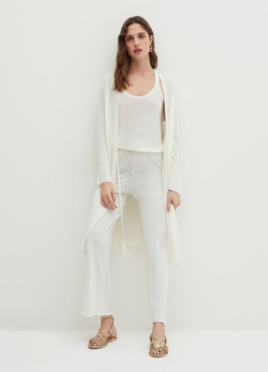 Elegante Strickjacke mit offener Vorderseite