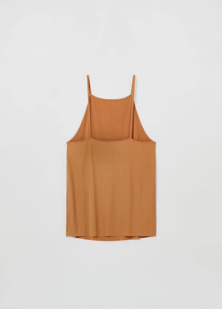 Ärmelloses Rippstrick-Tanktop