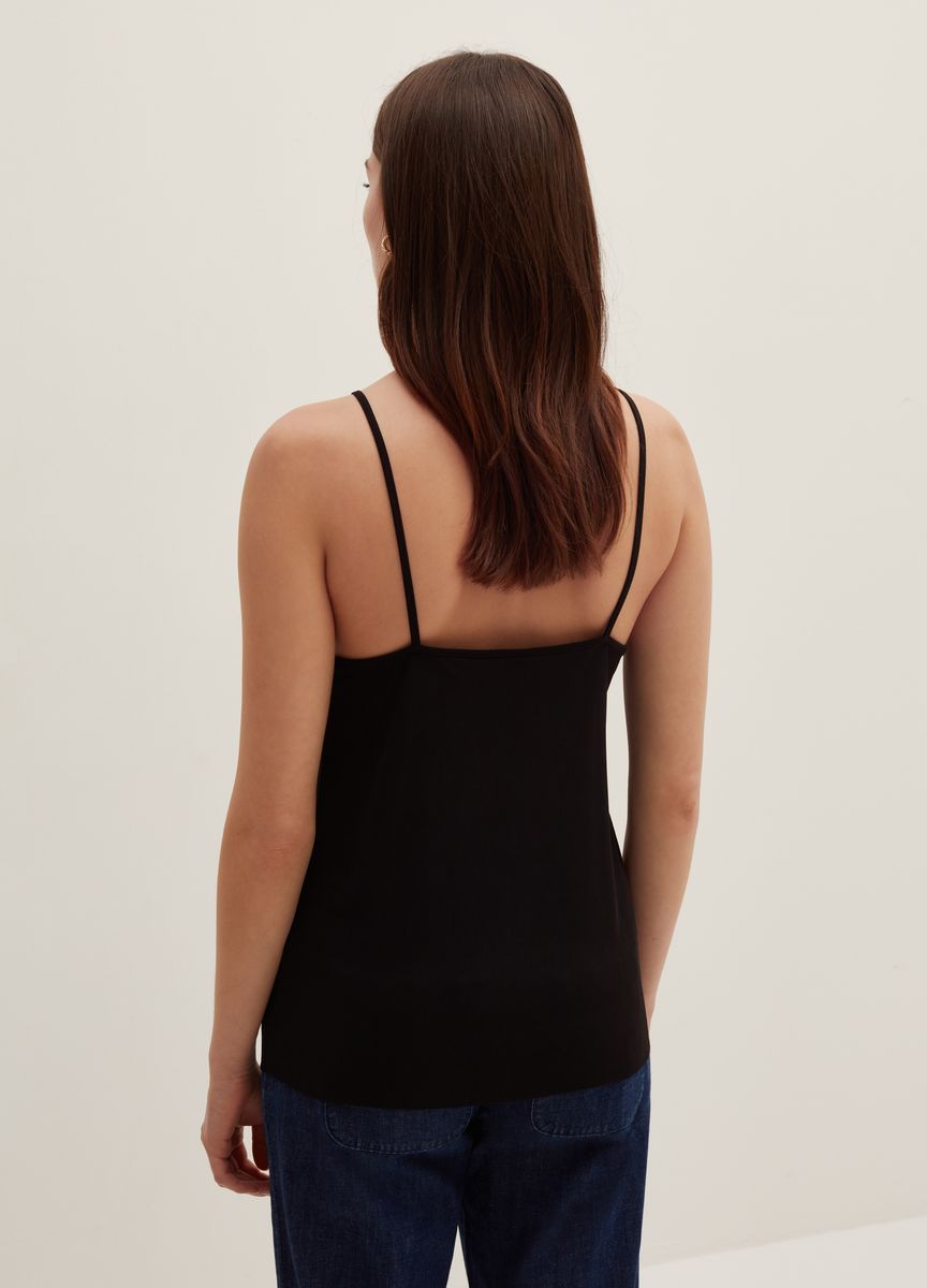 Ärmelloses Rippstrick-Tanktop