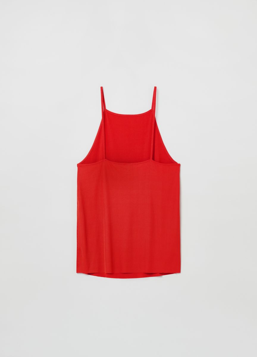 Ärmelloses Rippstrick-Tanktop