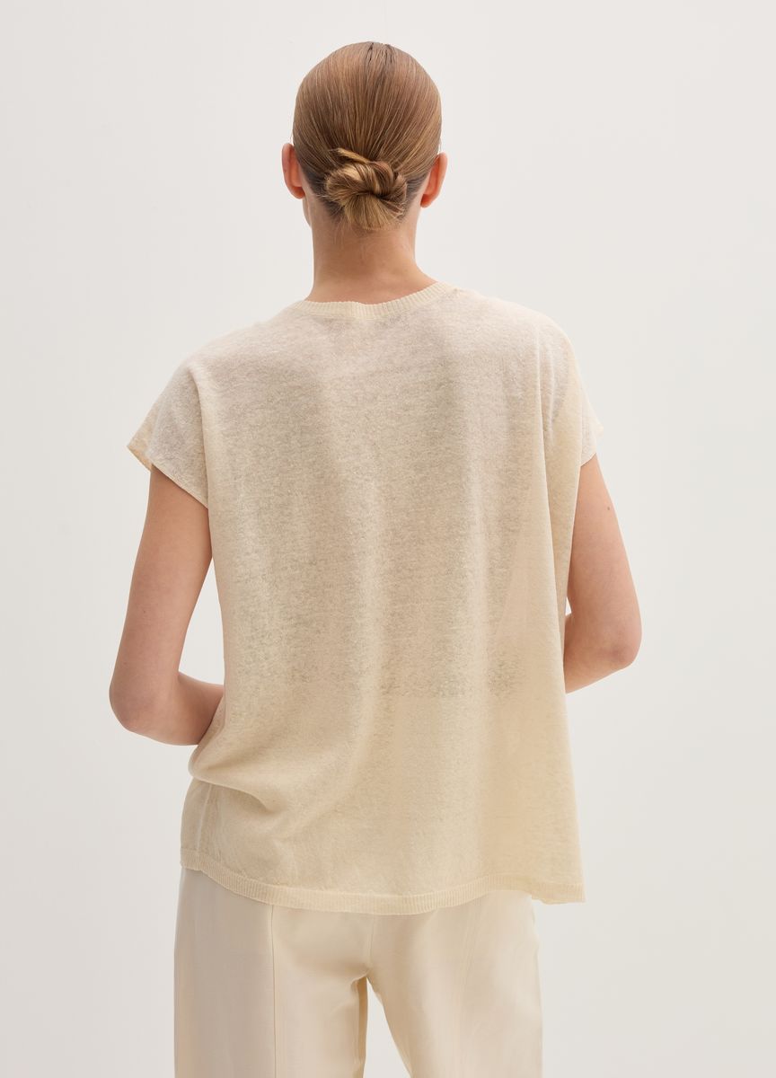 Blassrosa Midikleid mit transparentem Überzug