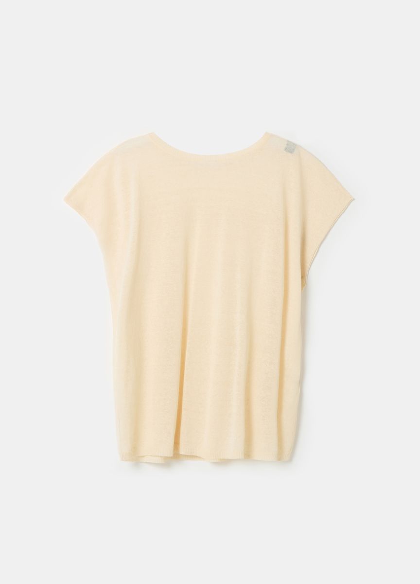 Blassrosa Midikleid mit transparentem Überzug