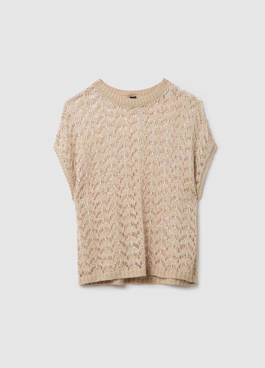 Blassrosa Midikleid mit transparentem Überzug