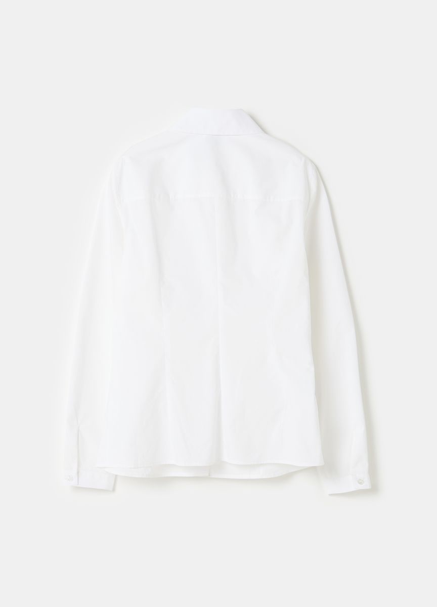 Klassisches, figurbetontes Langarmhemd
