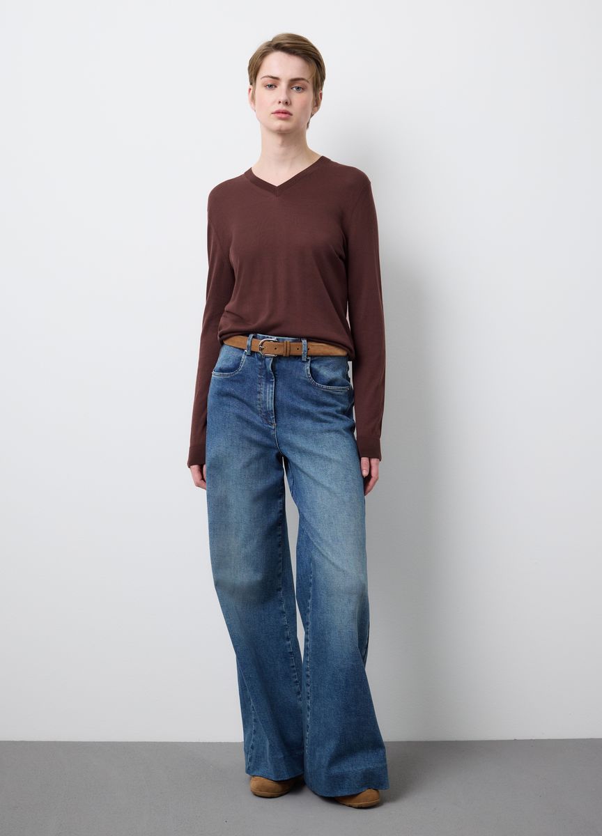 Klassische Hose mit geradem Bein
