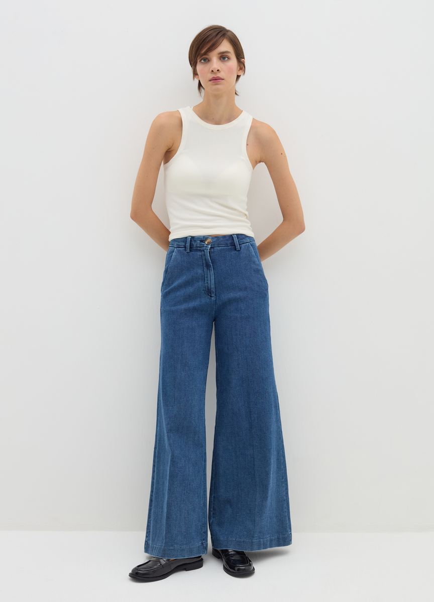 Klassische Hose mit geradem Bein