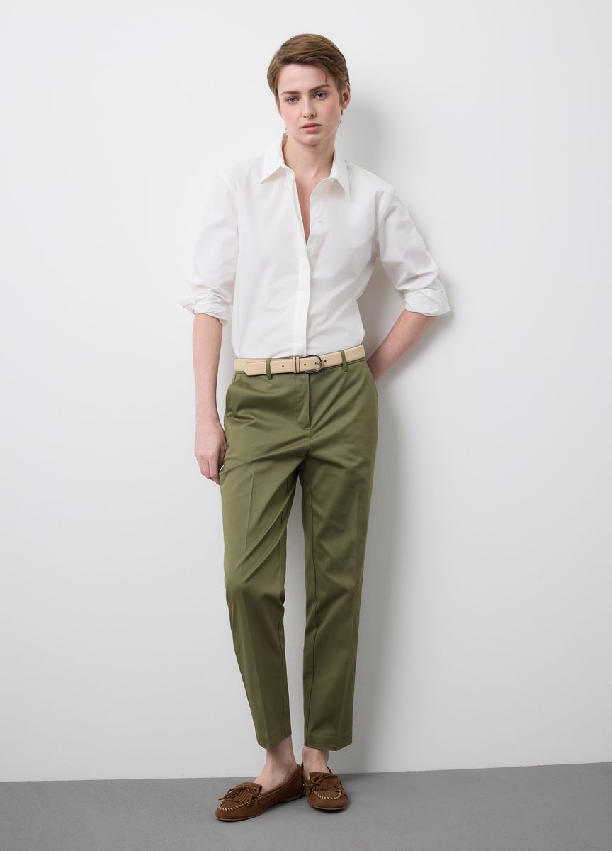 Klassische Hose mit geradem Bein