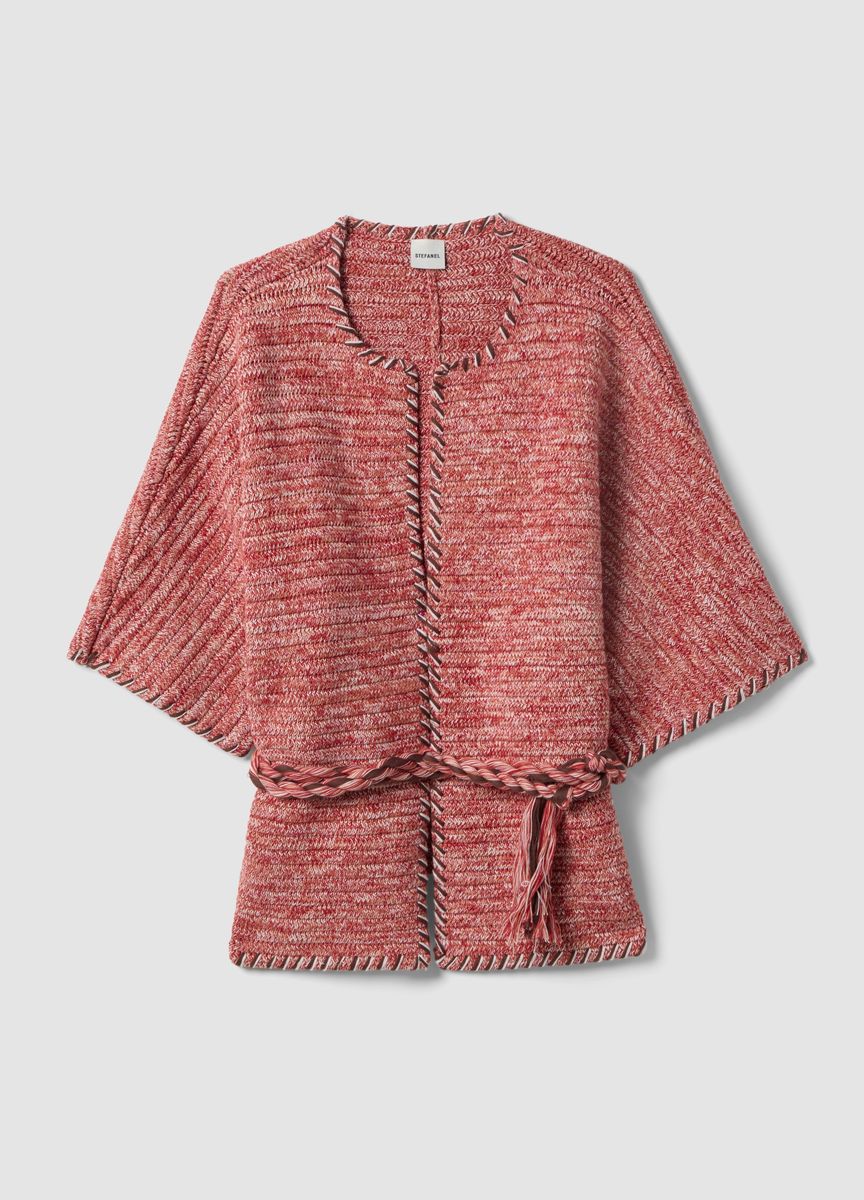 Lässiger Rippstrickpullover mit V-Ausschnitt