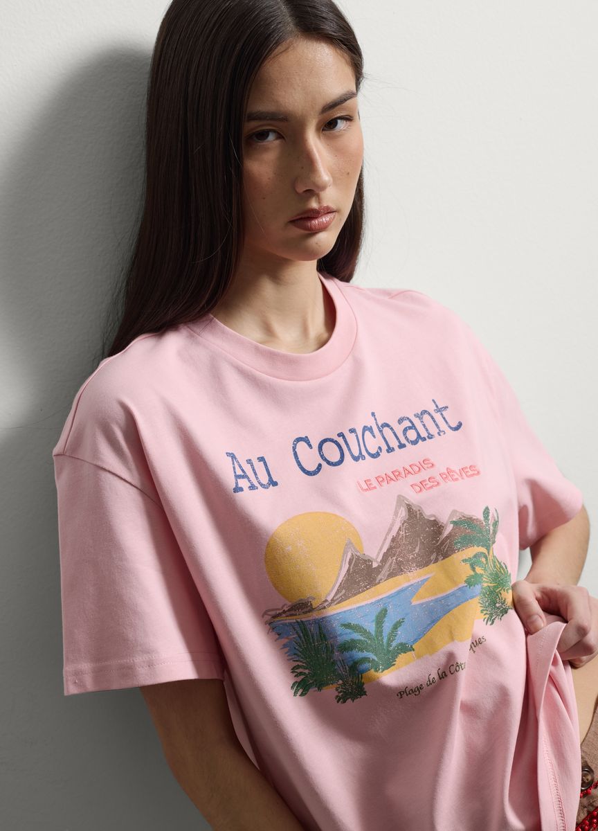 Modernes, kastenförmiges Crop-Top