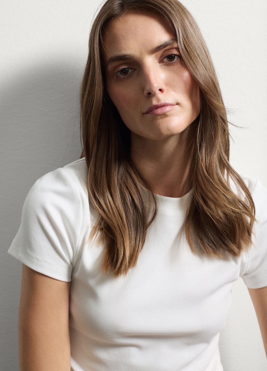 Modernes, kastenförmiges Crop-Top