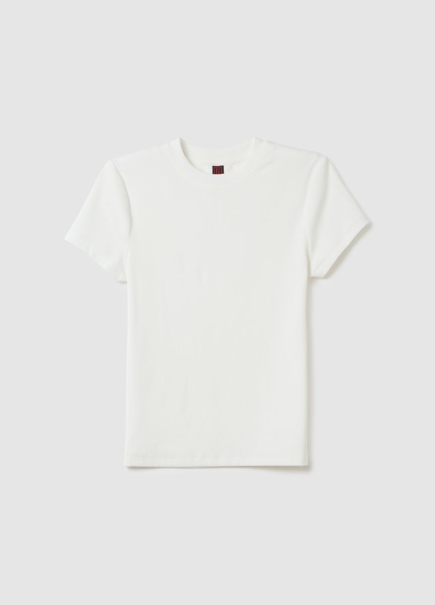Modernes, kastenförmiges Crop-Top