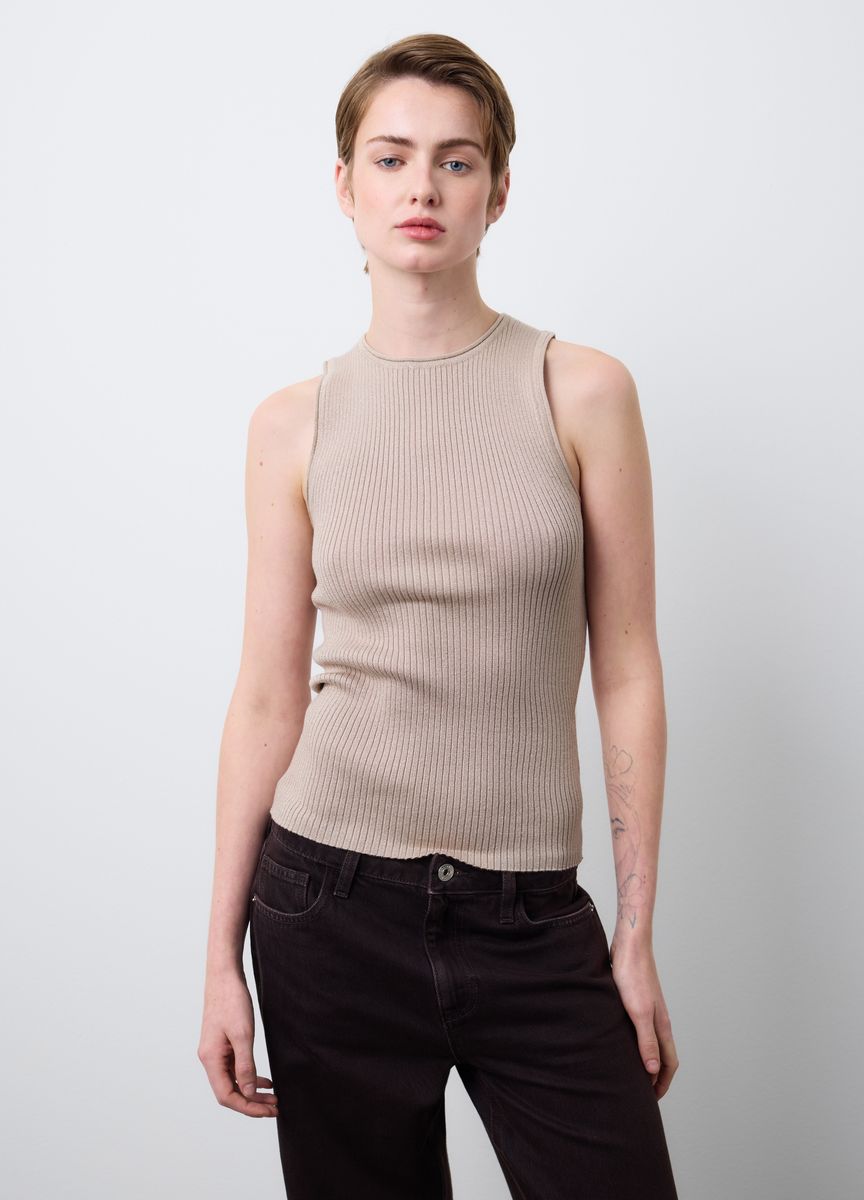 Modernes, kastenförmiges Crop-Top