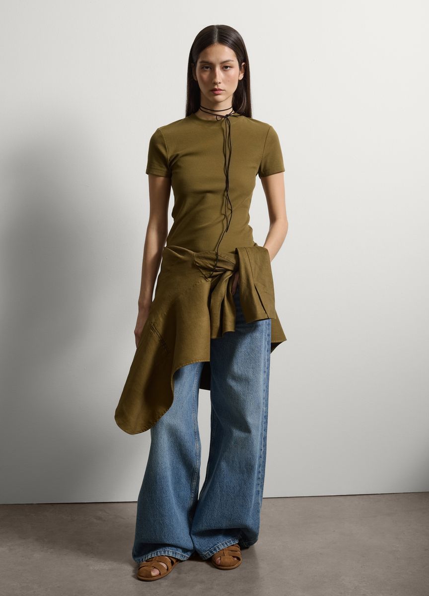 Modernes, kastenförmiges Crop-Top