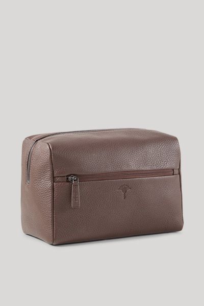 Joop! Cardona Eris Braune Leder Kulturtasche Reiseaccessoire