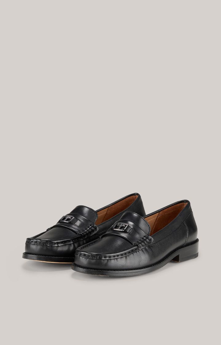 Klassische Penny Loafer aus Leder mit Detail