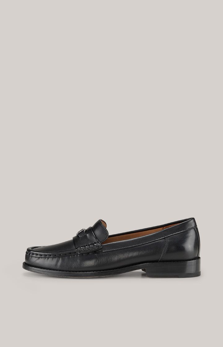 Klassische Penny Loafer aus Leder mit Detail