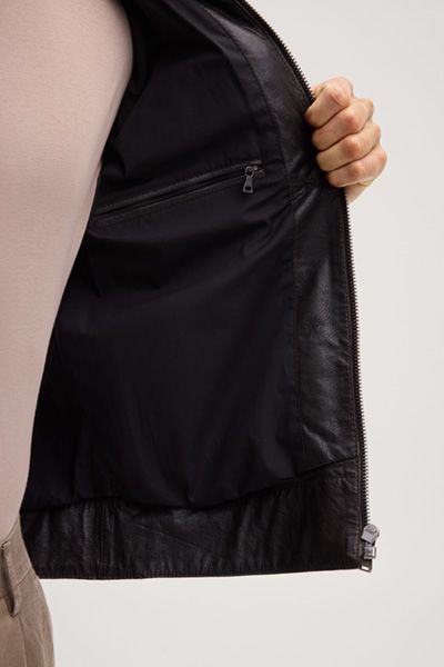 Klassische Bikerjacke aus Lammnappaleder