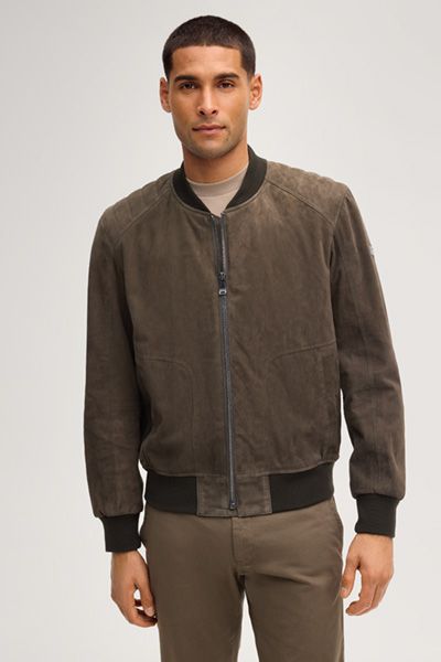 Urbane Wildleder Blouson Jacke