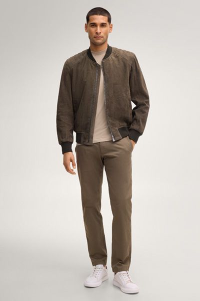 Urbane Wildleder Blouson Jacke