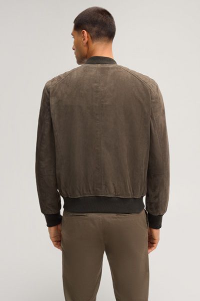 Urbane Wildleder Blouson Jacke