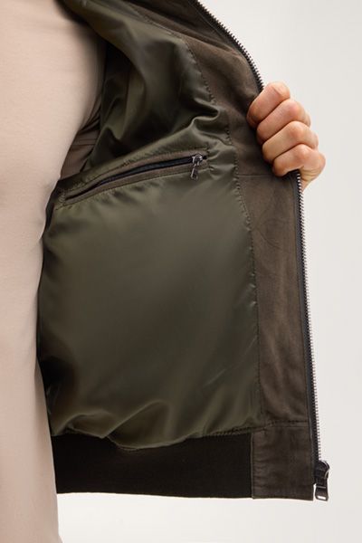 Urbane Wildleder Blouson Jacke