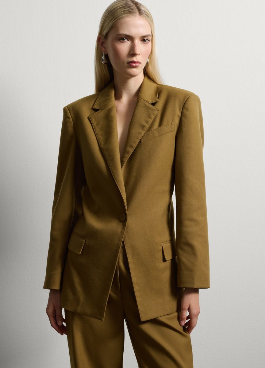 Tailored Einreihiger Blazer Jacke