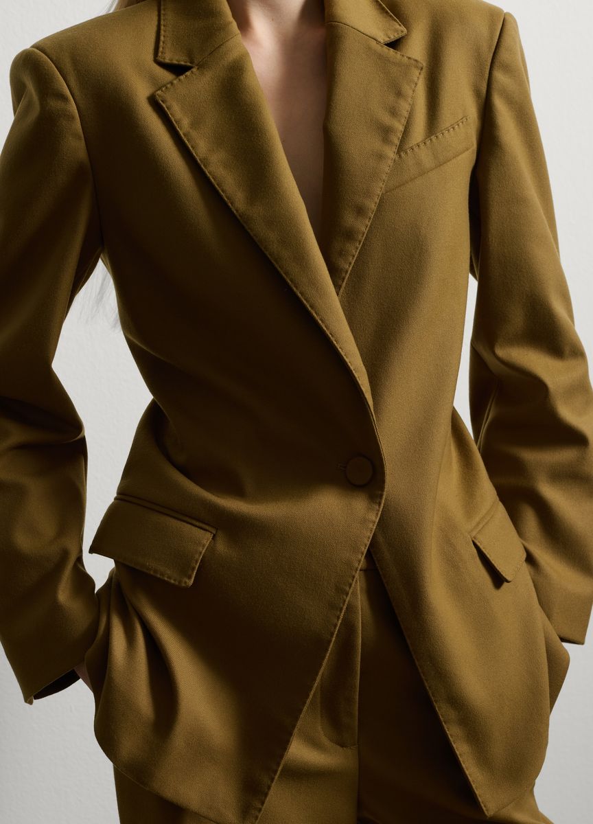 Tailored Einreihiger Blazer Jacke