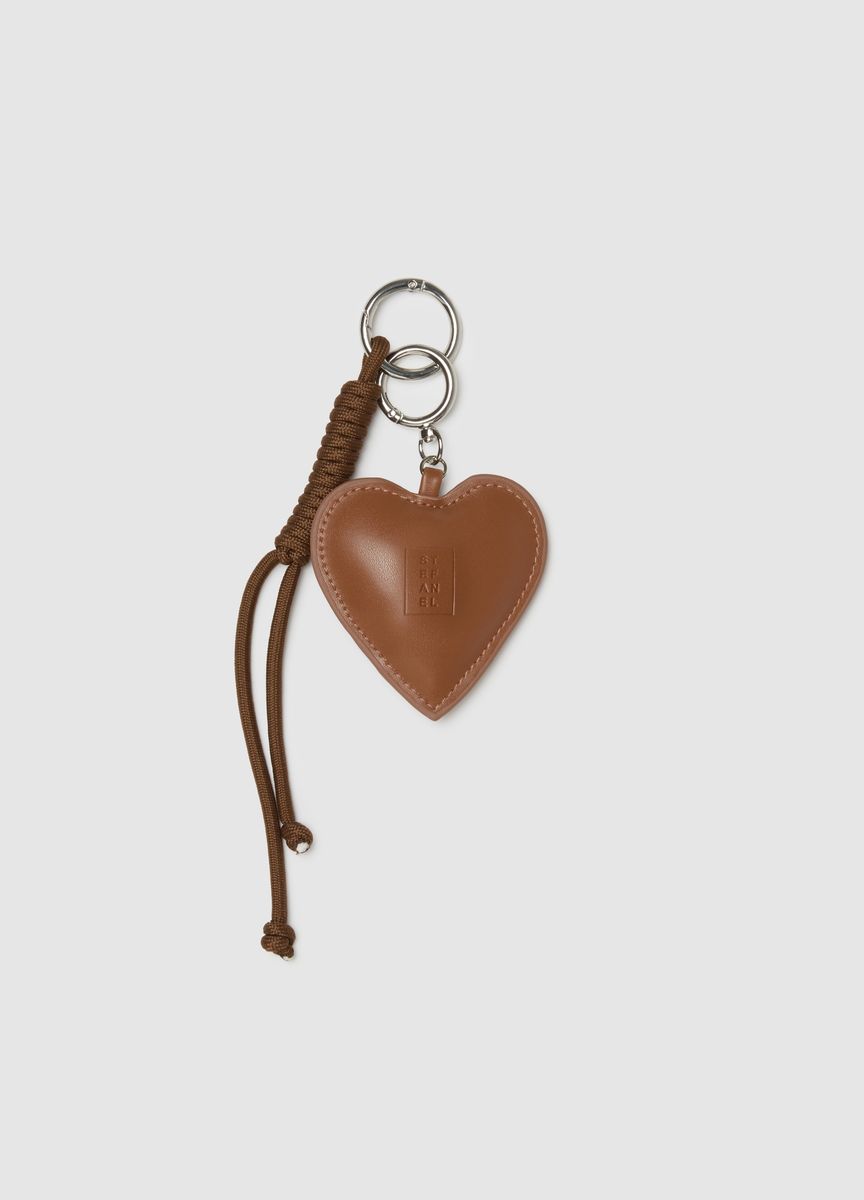 Roter herzförmiger Taschenanhänger Schlüsselanhänger