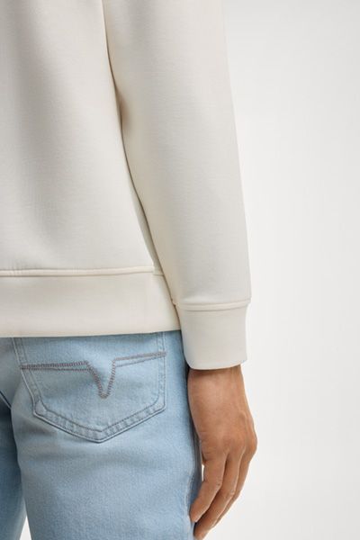 Lässiger Off-White Hoodie mit Logo