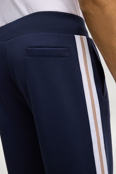 Marineblaue Jogginghose aus Baumwollmischung