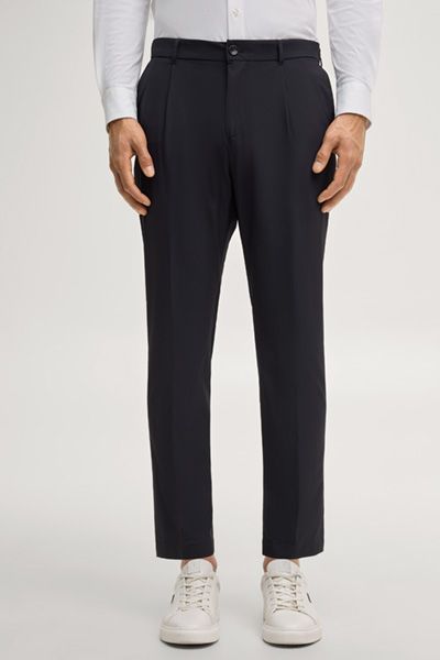 Dynamic-Bundfaltenhose Lester in Navy