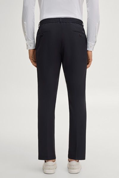Dynamic-Bundfaltenhose Lester in Navy