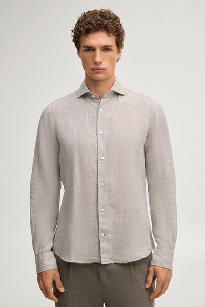 Leinen-Hemd Pai in Khaki