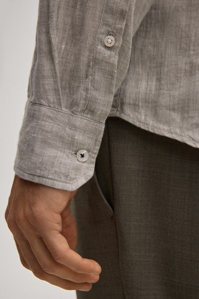 Leinen-Hemd Pai in Khaki