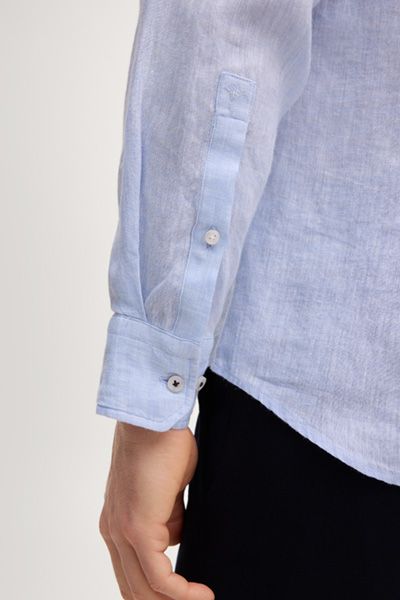 Leinen-Hemd Pai in Hellblau