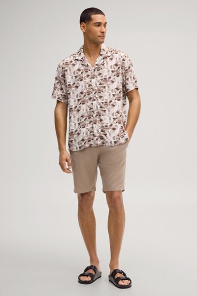 Lässige Shorts mit Kordelzug aus Leinenmischung