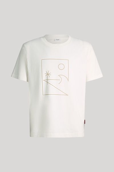 Off-White T-Shirt mit Grafikprint aus Baumwolle