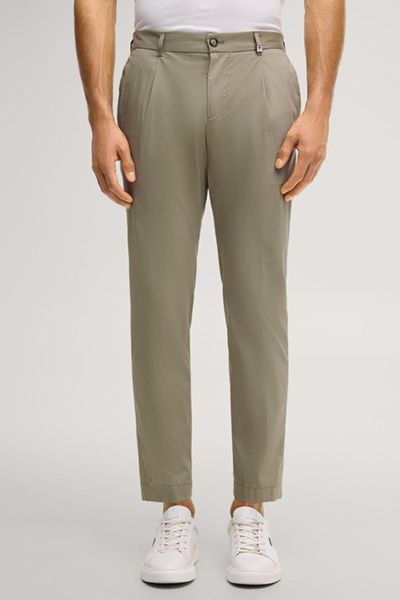 Hellgrüne Bundfalten Stoffhose