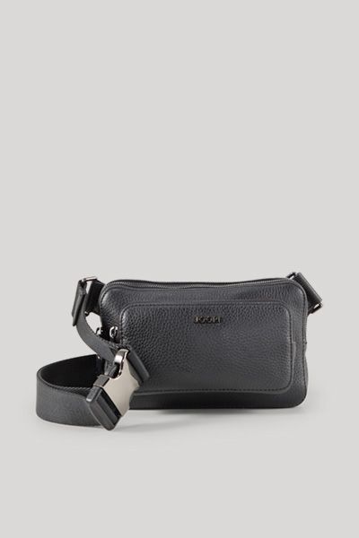 JOOP! Cardona Emir Schwarze Gürteltasche aus Leder Crossbody Unisex