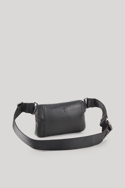 JOOP! Cardona Emir Schwarze Gürteltasche aus Leder Crossbody Unisex