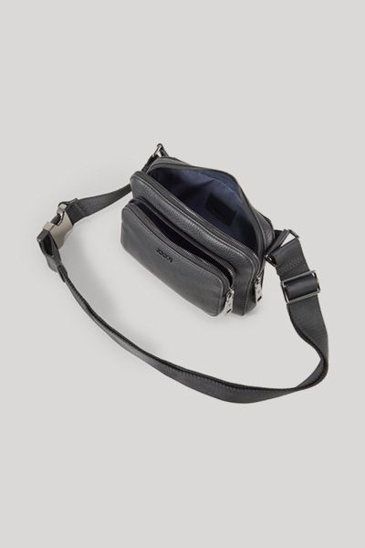 JOOP! Cardona Emir Schwarze Gürteltasche aus Leder Crossbody Unisex