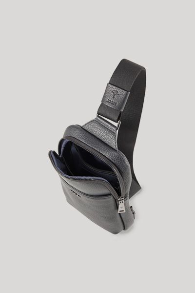 Joop! Cardona Timo Schwarze Leder Sling Bag Crossbody